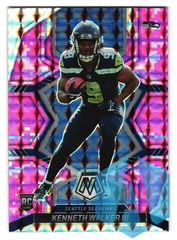 2022 Panini Mosaic #308 Kenneth Walker III Mosaic Camo Pink